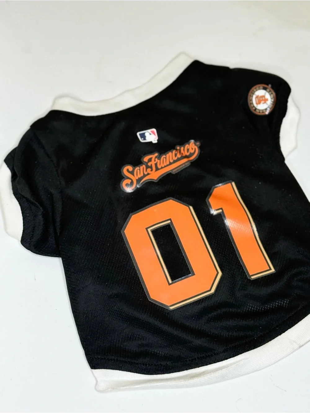 San Francisco Dog Jersey in Black & Orange - Team Style Pet Tee